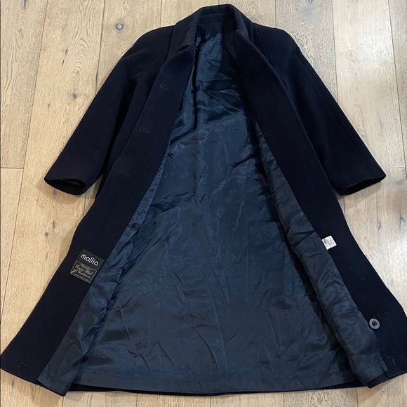 Mallia | Vintage Navy Wool-Cashmere Coat - Picture 7 of 9